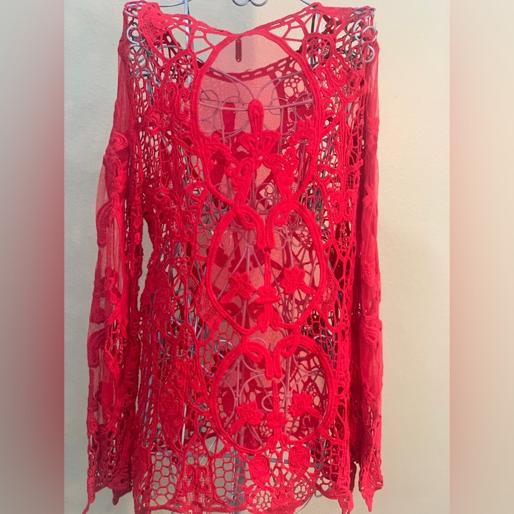 Beautiful Sorrento boho crochet festival summer top